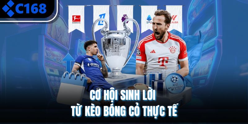 Cơ hội sinh lời từ kèo bóng cỏ thực tế