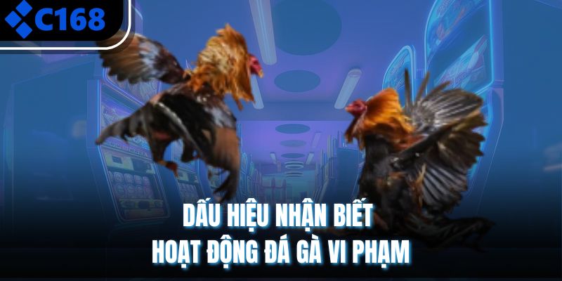 Dấu hiệu nhận biết hoạt động đá gà vi phạm